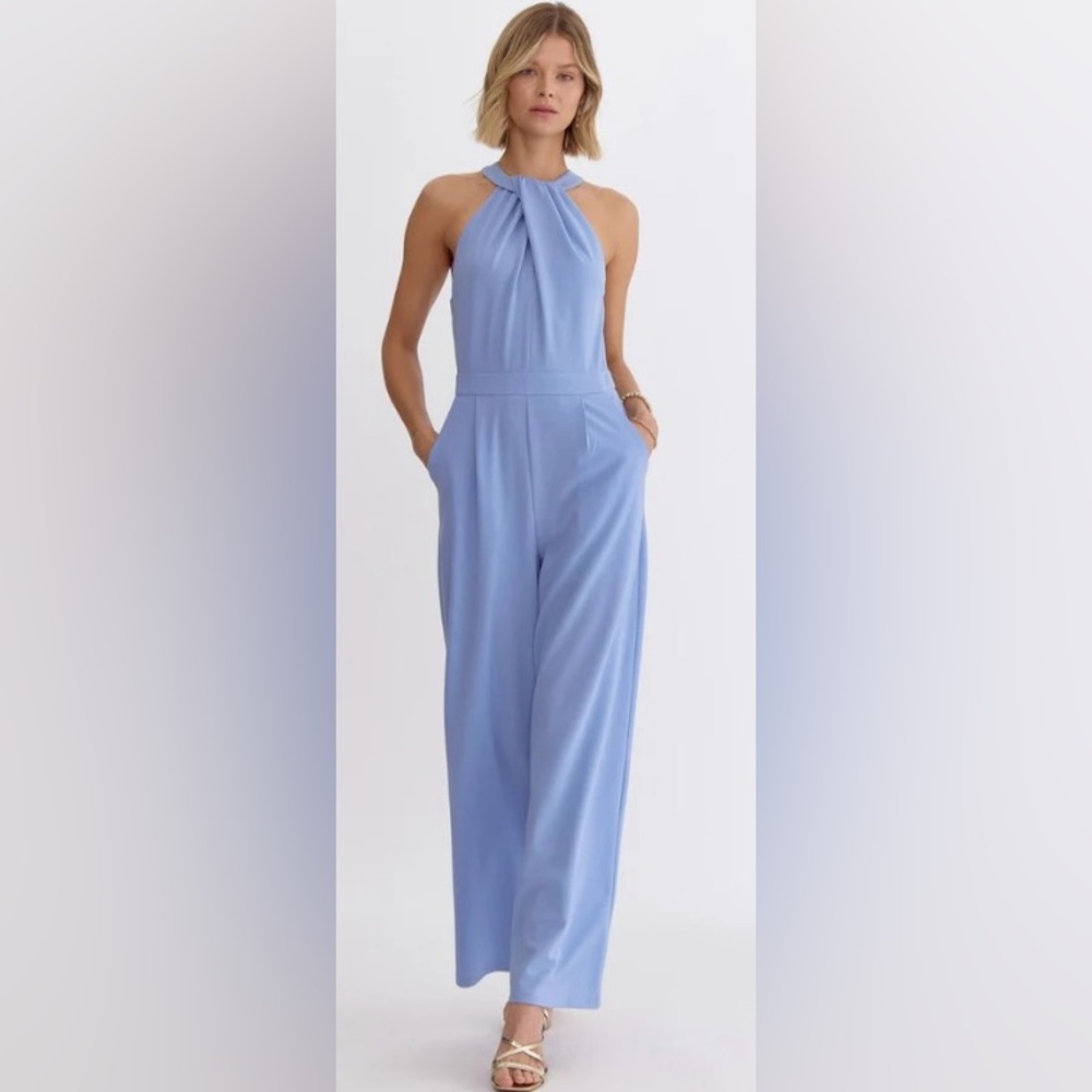 Blue cocktail romper.